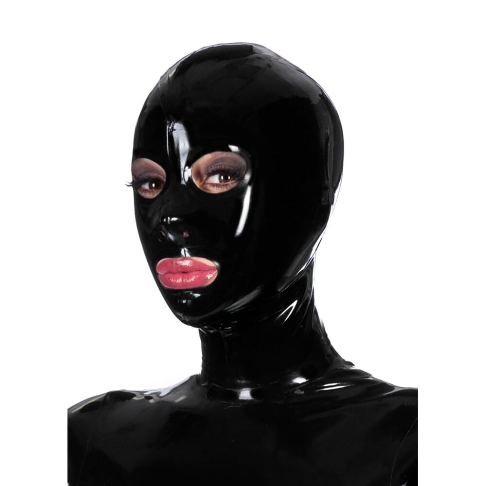 4013 Black Latex Rubber Open Nose Hood,Natural Rubber Hood With Back